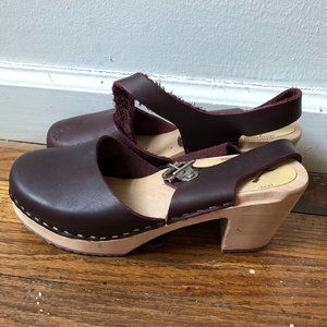 Lotta Clogs Highwood Aubergine on Natural Base